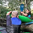 Trening kajakowy na zwałkach Wierzycy