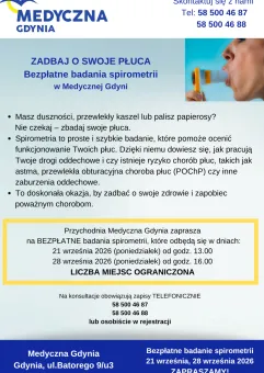 Bezpłatne badania spirometrii
