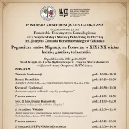Pomorska Konferencja Genealogiczna "Pogranicza losów. ..."