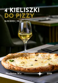 Degustacja win: 4 kieliszki do pizzy