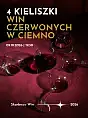 4 kieliszki win czerwonych (w ciemno)
