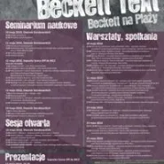 Back to the Beckett text / Beckett na Plaży