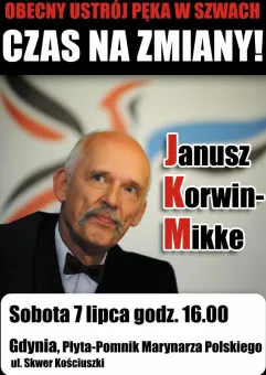 Janusz Korwin-Mikke w Gdyni