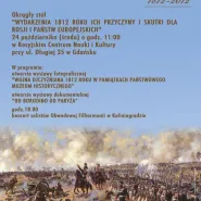 Okrągły Stół - Wydarzenia 1812 roku i ich przyczyny, skutki dla Rosji i Państw Europejskich