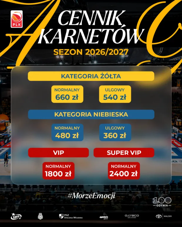 bilet AMW Arka Gdynia (koszykówka m.)