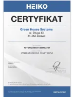 Heiko
Certyfikat Autoryzowanego Instalatora