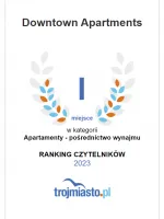 1. miejsce w Rankingu 'Apartamenty - pośrednictwo wynajmu'