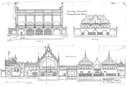 Okienka kasowe i drzwi wejściowe docelowo mają zyskać stolarkę dębową, którą widać na projekcie dworca z 1898 roku. 