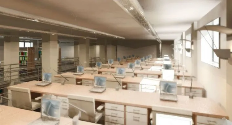 W nowej bibliotece pojawi się ok. 50 stanowisk komputerowych dla czytelników.