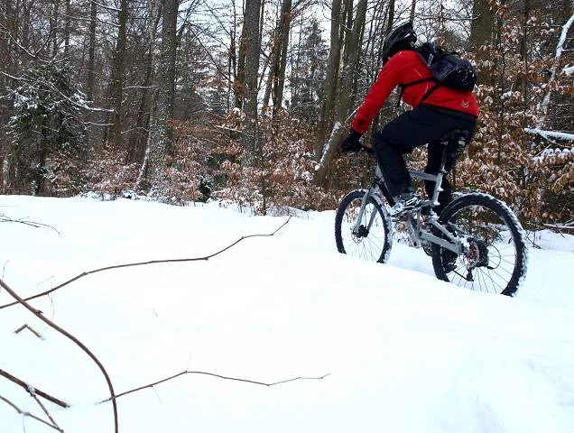 Zimowa wycieczka szlakiem rowerowym przez Trójmiejski PK