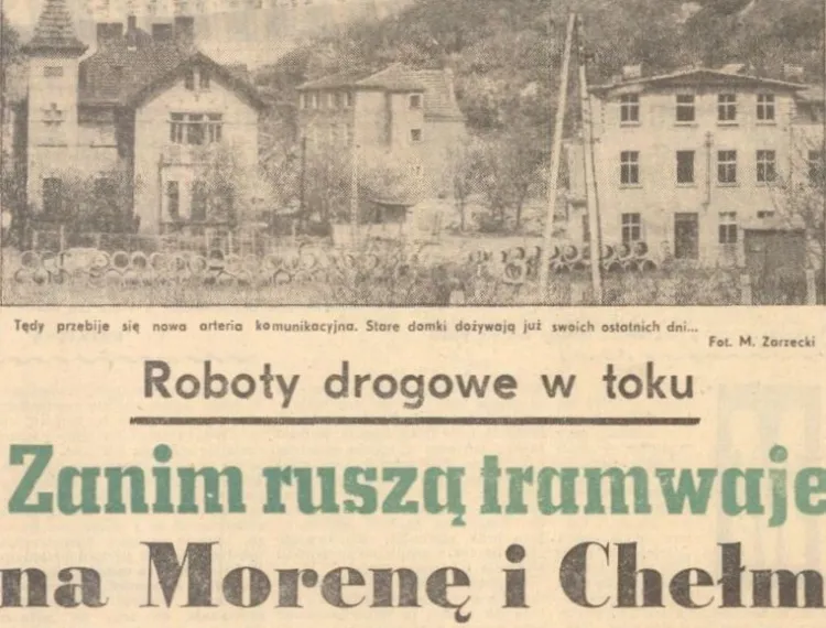 35 lat temu rozpoczęły się prace przy budowie linii tramwajowej na Morenę. Fakt ten upamiętnia dawny artykuł w "Dzienniku Bałtyckim", który zamieściła w swojej kronice Spółdzielnia Mieszkaniowa Morena.