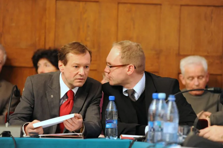 Decyzja radnej Stasierskiej stawia w trudnej sytuacji szefów Kocham Sopot (na zdjęciu Wojciech Fułek oraz szef klubu Kocham Sopot - Jarosław Kempa).