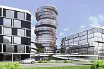 Ten projekt nie bierze udziału w konkursie na nową siedzibę SKOK Stefczyka w Gdyni. Czy projekty walczące o zwycięstwo w konkursie będą równie futurystyczne?