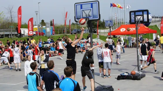W zeszłym roku turnieje koszykówki ulicznej organizowany przez gdański MOSiR odbywał się przy Ergo Arenie.