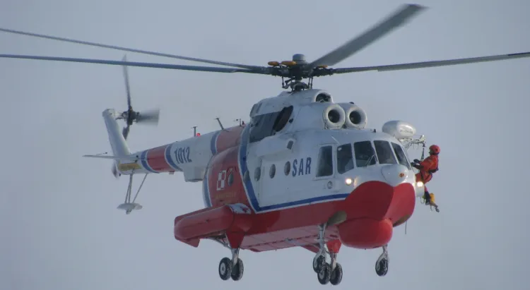Śmigłowiec Mi-14PŁ/R w akcji.