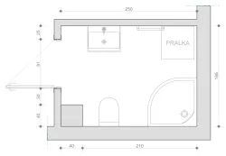 Rozmieszczenie urządzeń proponowane przez dewelopera. 