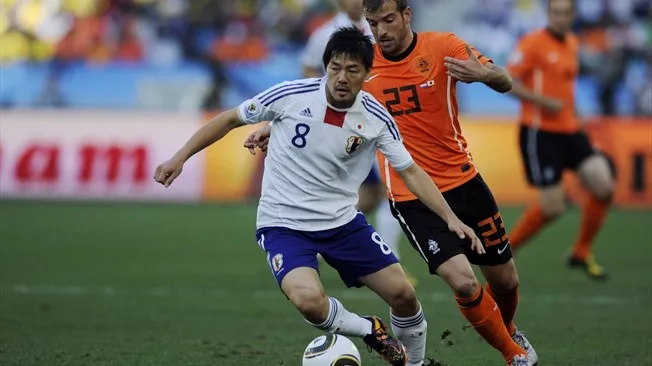 Daisuke Matsui był podstawowym piłkarzem reprezentacji Japonii, która na mundialu w RPA dotarła do 1/8 finału.