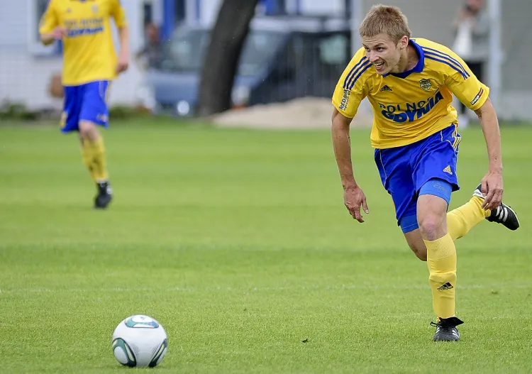 Michał Szubert strzelił aż dwa gole dla żółto-niebieskich. 