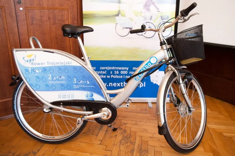 Tak będą wyglądać miejskie rowery, których wypożyczalnie mają zostać otwarte w Sopocie na przełomie sierpnia i września.