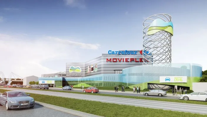 Centrum handlowe Morena ma się zmienić. Na razie nie wiadomo czy w centrum powstanie kino, co sugeruje wizualizacja.