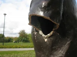 Zatrzymano mężczyznę, który tydzień temu zniszczył pomnik Ronalda Reagana w Parku Nadmorskim w Gdańsku.