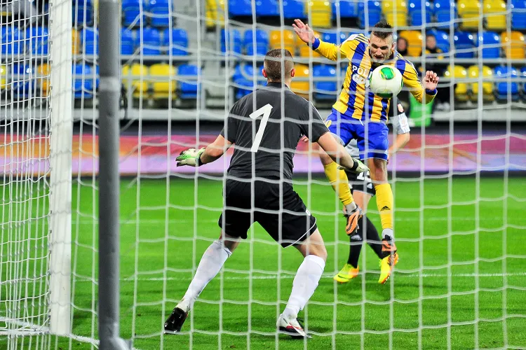 Do Michała Rzuchowskiego należał pierwszy i ostatni gol w spotkaniu z Koroną Kielce. 
