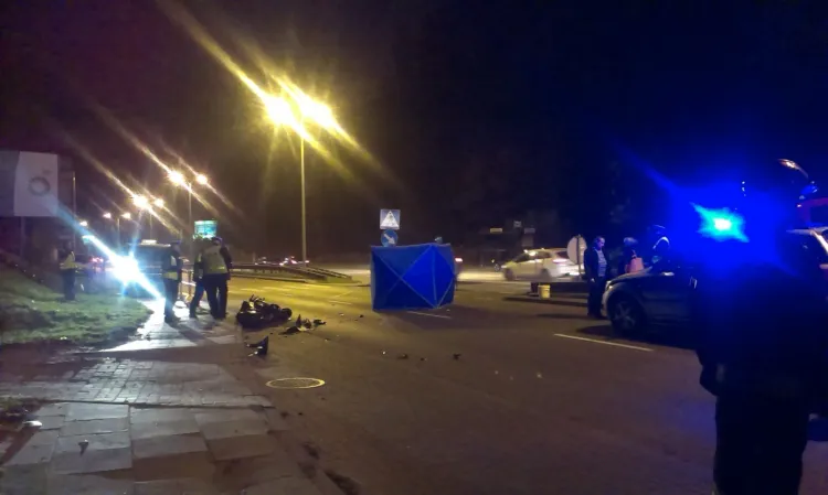 W wypadku na ul. Słowackiego w Gdańsku zginął motocyklista.