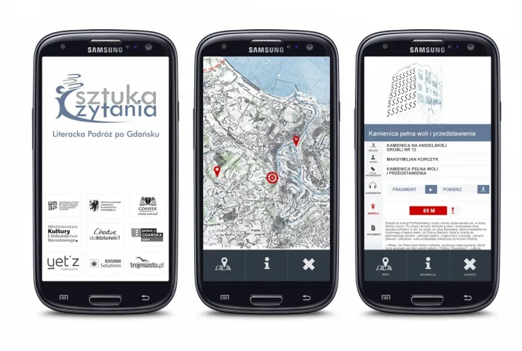 Multimedialny przewodnik "Literacka podróż po Gdańsku" można pobrać bezpłatnie z Google Play. Dostępna jest jedynie wersja na smartfony z systemem Android.