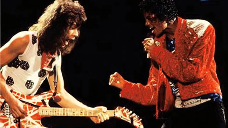 To spotkanie przeszło do legendy. Van Halen zagrał solówkę do piosenki "Beat It" Michaela Jacksona. Za darmo.
