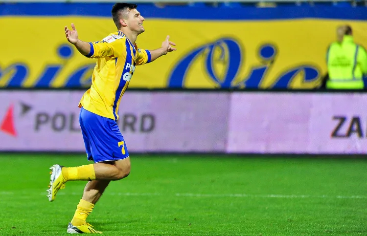 Piotr Tomasik ustalił wynik sparingu z Pogonią Szczecin na 2:0 dla Arki.
