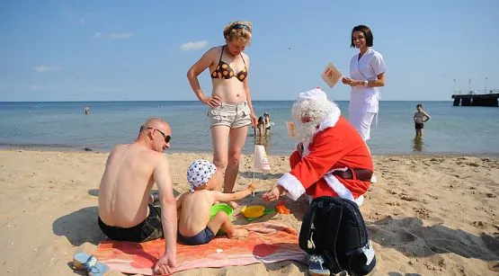 Św. Mikołaj ma przyciągnąć nad Bałtyk turystów poza sezonem letnim.