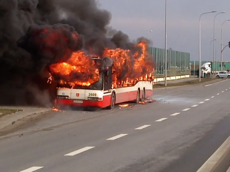 Choć autobus spłonął doszczętnie, to nie ucierpiał żaden z 80 pasażerów, jacy byli w pojeździe w momencie pojawienia się ognia.