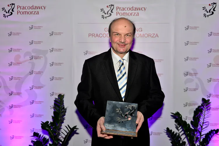 Janusz Jarosiński, prezes Zarządu Morskiego Portu Gdynia. Nagroda w kategorii przedsiębiorstwo duże.