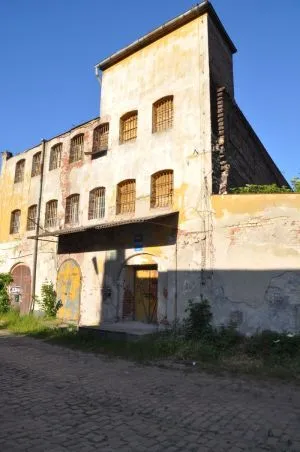 Spichlerz Steffen od strony ul. Chmielnej na Wyspie Spichrzów.
