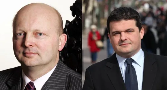 Z pozoru niepodobni, posłowie Ołowski (z lewej) i Orłowski (z prawej) mylą się nawet swoim partyjnym kolegom.