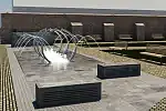 Projekt fontanny, która stanie przy Wielkim Młynie.