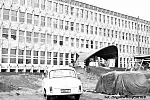 Budowa budynku Wydziału Ekonomii Transportu UG przy Armii Czerwonej, a obecnie Armii Krajowej. Październik 1970 r.