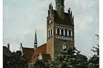 Widok na pierwszą katolicką świątynie Wrzeszcza - Kościół Serca Jezusowego, zbudowany w latach 1909-11. 