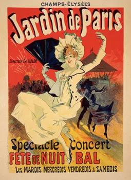 Jules Chéret- prekursor i mistrz secesyjnego plakatu. Plakat "Jardin de Paris" możemy podziwiać na wystawie w Ratuszu Głównym.