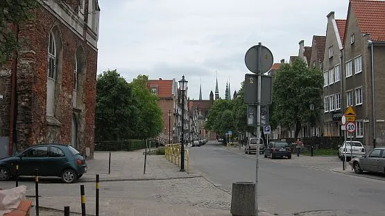 Ulica Grobla IV na Głównym Mieście w Gdańsku. Gdzieś tu 150 lat temu stała gospoda wdowy Pahnke, w której doszło do starcia piekarzy z marynarzami.