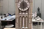 Zanim makieta została odlana w spiżu, najpierw musiał powstać jej dokładny model w skali 1:70. 