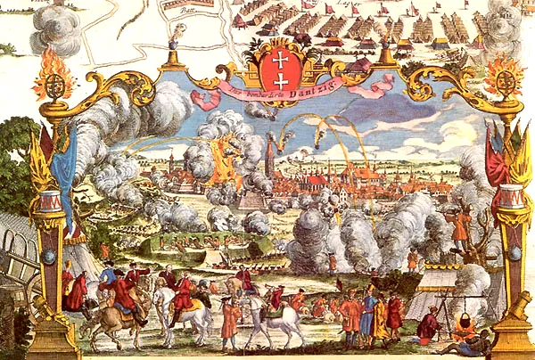 W 1734 roku Gdańsk bronił się do  30 czerwca - po 135 dniach obrony - obrońcy zostali zmuszeni do bezwarunkowej kapitulacji. Rosjanie weszli do miasta 9 lipca. Gdańsk poniósł znaczne straty w zabudowie i ludności, musiał też zapłacić reparacje wojenne. Rosjanie w czasie walk o miasto stracili ok. 8 tys. (według innych źródeł do 3 tys.) ludzi i jeden okręt.