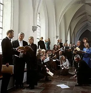 Trzy chóry i wybitni polscy śpiewacy wprowadzą nas nastrój Świąt. Na zdjęciu organizator Koncertu - Polski Chór Kameralny Schola Cantorum Gedanensis.