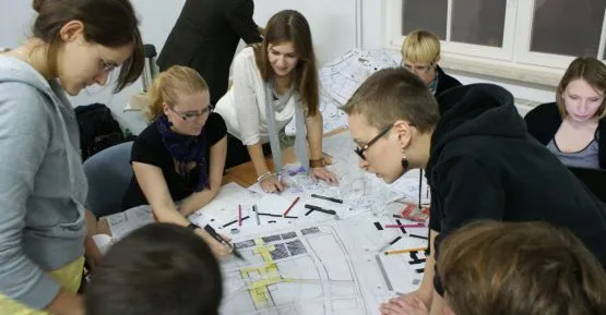 W warsztatach w CSW Łaźnia wzięli udział studenci urbanistyki i architektury m.in. z Trójmiasta, Poznania, Łodzi i Warszawy