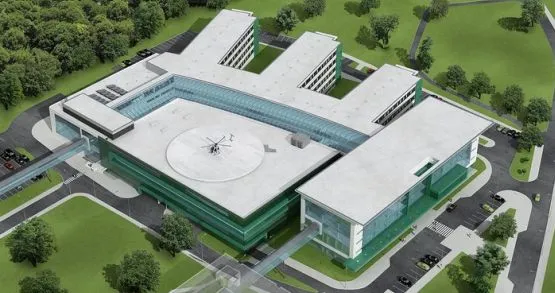 Tak ma wyglądać Centrum Medycyny Inwazyjnej w Gdańsku. Koniec budowy zaplanowano na styczeń 2011 r.