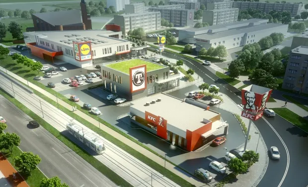 W ramach osiedlowego centrum handlowego, które powstaje przy ul. Witosa, znajdzie się siłownia Tiger Gym i bar KFC.