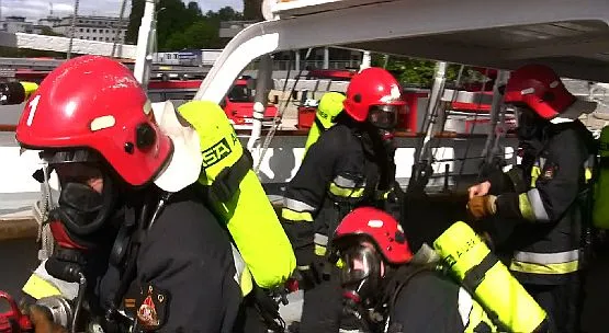Gdyńscy strażacy w akcji.