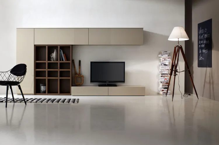 Kolekcja Obi Home pozwala połączyć otwartą biblioteczkę z funkcją RTV w jednej, spójnej aranżacji (Formanowa). 