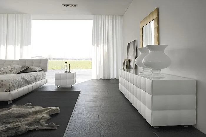 Propozycja eleganckiej, ponadczasowej sypialni według marki Tonin Casa.
