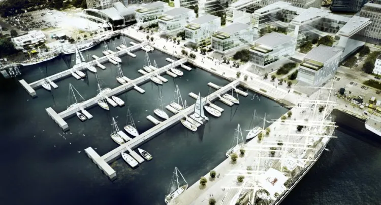 Inwestycja mieszkaniowa w połączeniu z budową nowej mariny ma zachęcić do kupna mieszkań w nowym śródmieściu Gdyni.